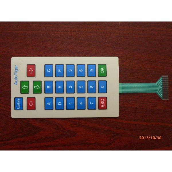 Waterproof Custom Keyboard Membrane Switch Panel With Embossing / Silk Screen