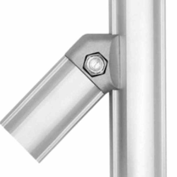 Aluminum Tubing Connector Lean Pipe Joint Fastener Kit 45 Degree Double Tube
