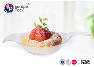 China ISO9001 Transparent Non Washing Disposable Dessert Dishes With Handel factory