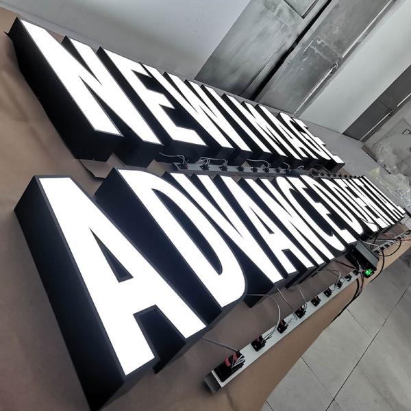 Custom Pizza Cigar Led Advertising Word Shop 3D Acrylic Led Letter Signage Outdoor Waterproof 3D Letter Signs With Led Light