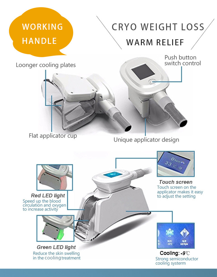 LF-202A Newest 7 handles multifunctional cellulite reduction cryo slimming machine with double chin