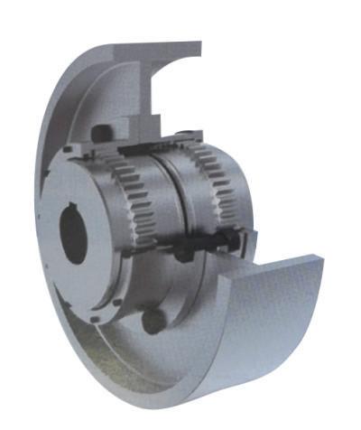 Gear Tooth Type Forged Steel Coupling With Brake Wheel High Transmission