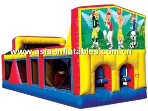 China Inflatable Obstacle Challenges Games In Sport Theme For Adults factory