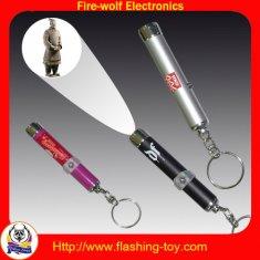 China Customized Promotional 1 - 4 color LED Logo Projector Keychain / Key chain manufacturer factory