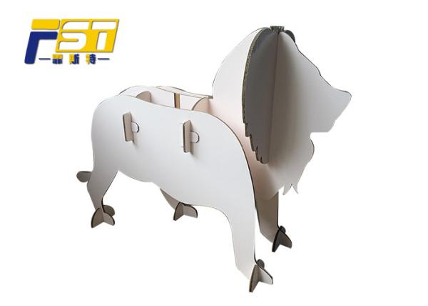 Custom Animal Structure Strong Paper Cardboard Box Furniture With Waterproof