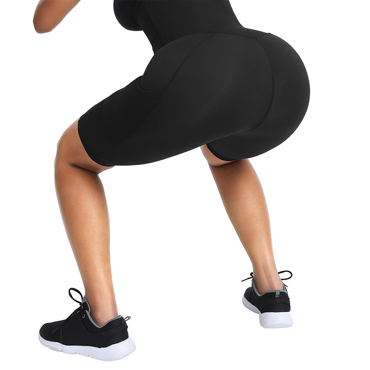 HEXIN Mid-Thigh Shaper Shorts for Women Bodysuit Tummy Control Butt Lifter Thigh Trim
