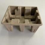 Embossed Logo Electronics Molded Pulp Trays Pulp Mold Packaging