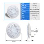 Light ABS Ceiling Mounted Shower Head , High Pressure Round Shower Head 19CM