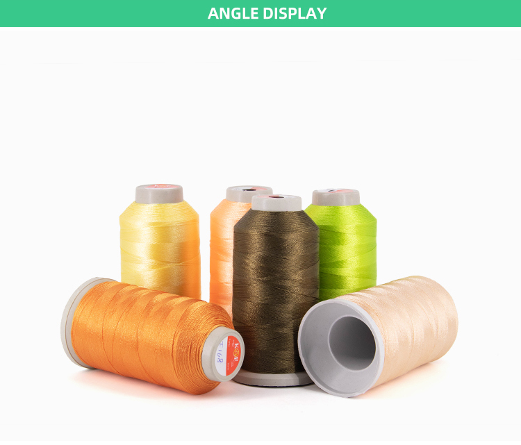 Polyester 50/3 Cotton 250 Yard Sewing Yarn Making Machine Thread 3Cord White 1000M Cone