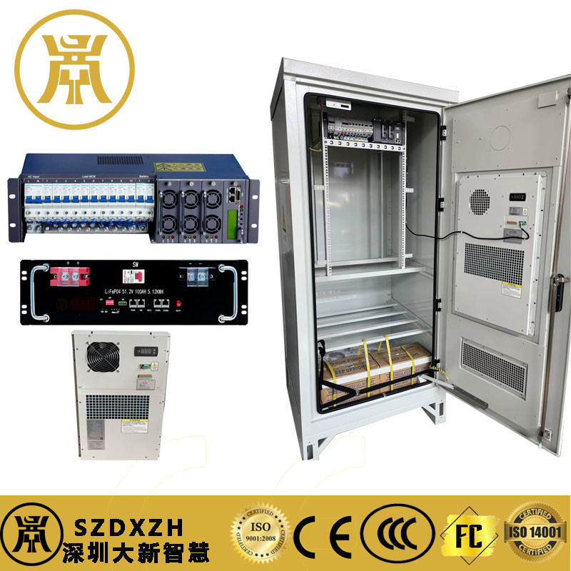 Powder Coated External Telecoms Cabinet Intelligent Power Protection Cabinet With Air Conditioner