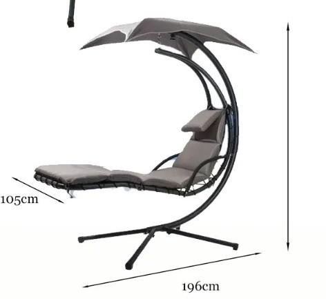 300LBS Patio Leisure Balcony Garden Hanging Swing Chair for Outdoor Wicker