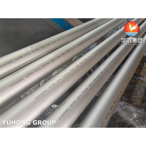 ASTM A312 TP316L Stainless Steel Seamless Pipe with Eddy Current Hydrostatic and Ultrasonic Testing for Petrochemical Applications