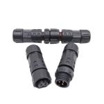 M12 3 Pin waterproof Circular Connector Cable Female Straight Molded for LVDS