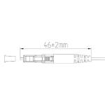1.2mm LC UPC Connector Single Mode Easy Installation Small Size