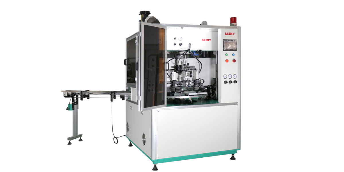 2-Color 50 Pcs/Min Automatic Round cover/flat UV Screen Printing Machine