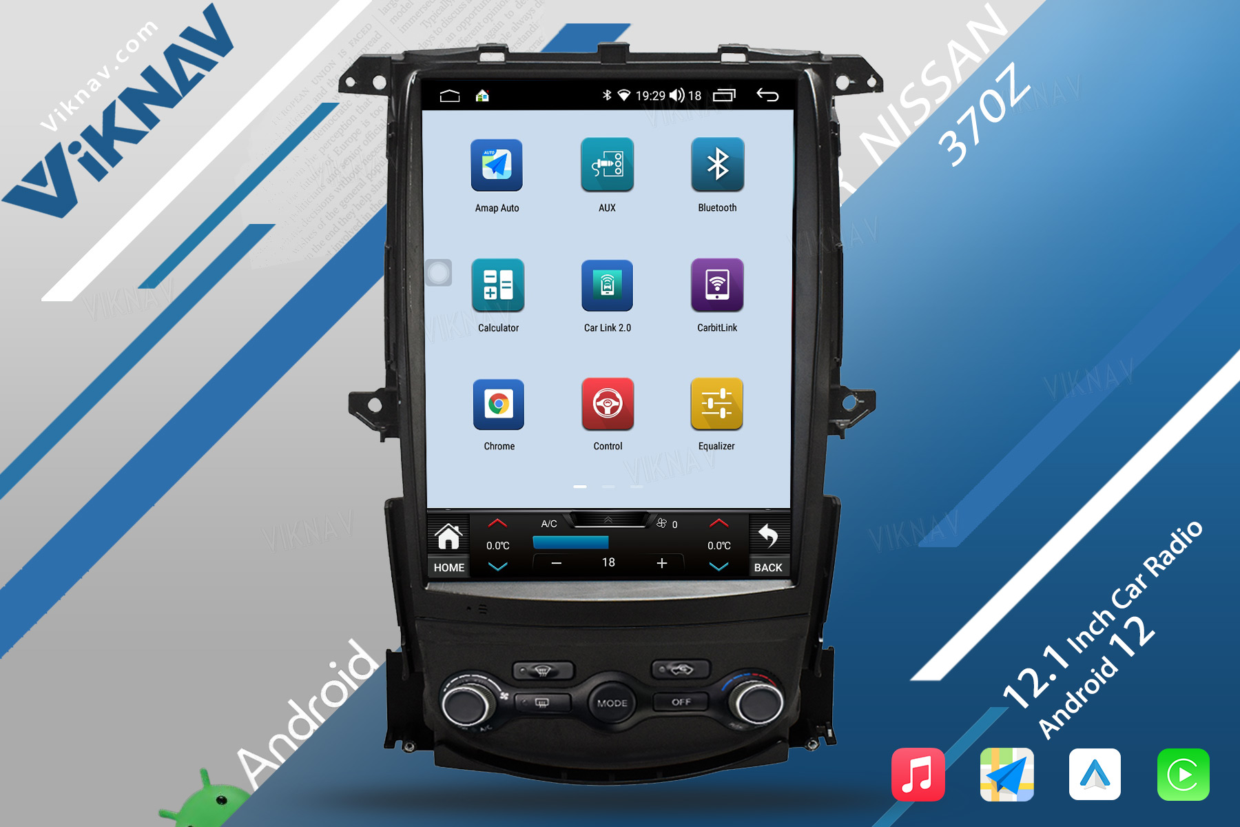 128GB 2008-2018 Nissan 370Z Head Unit Stereo Car Radio Replacemet 4G