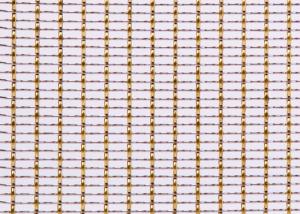 China 65ft SS316L Red Copper Decorative Wire Mesh Grilles Gold Plated For Radiator Covers factory