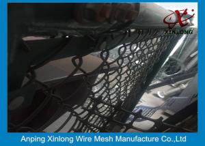 China Black Chain Link Fence Panels For Basketball Ground 50 * 50 Mm Aperture factory