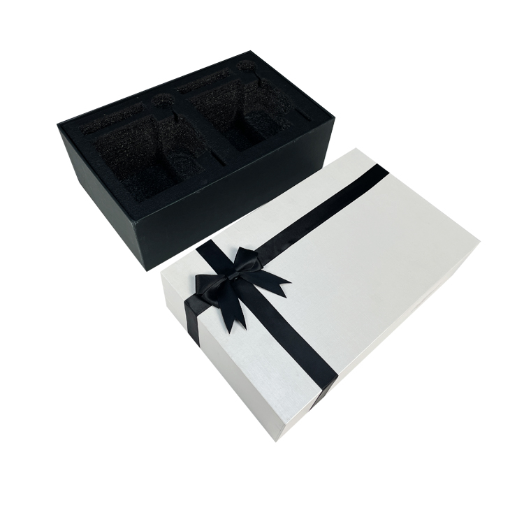 Custom Hot Stamp Logo Coffee Mug Shipping Boxes Handmade With Foam Insert