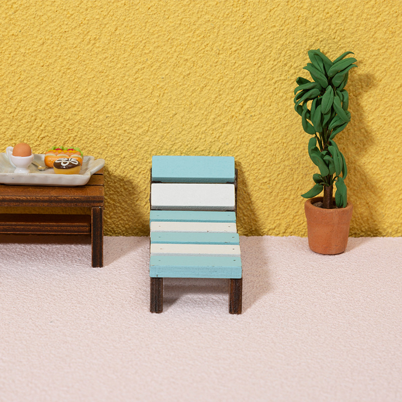 OEM/ODM wooden doll chair,DIY mini wooden chair toys for children gift , Doll House Furniture