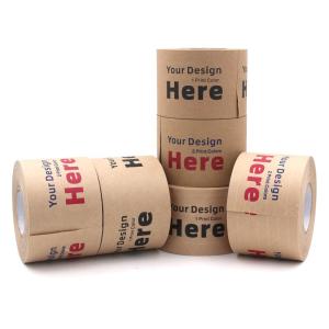 China Eco Friendly Brown Kraft Paper Adhesive Tape For Box Sealing factory