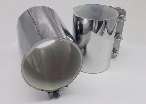 China Stainless Steel 430 / 304 Metal Pipe Couplings Zinc Plated Clamp Low Pressure factory