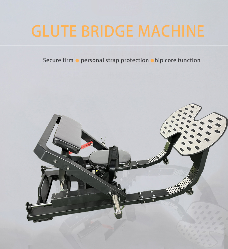 New Style Commercial Fitness Hip Thrust Gym Equipment Glute Bridge Machine