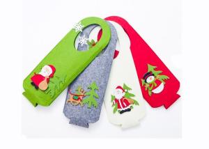 China 40*14 Cm Environmental Protection Material Felt Wine Bag Felt Fabric Bags For Christmas factory