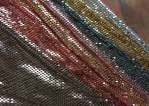 China Splendent 4MM Square Metal Sequin Fabric Decoration For Dresses / Garment factory