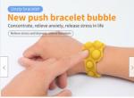 Stress Relief Silicone Pop It Fidget Wristband For Kids