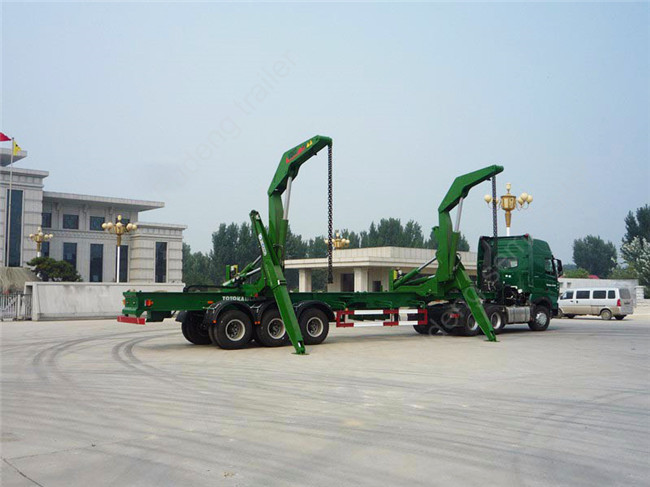 37 / 42 Tons Side Loader Trailer , 40ft Container Carrrying Side Lifter Truck