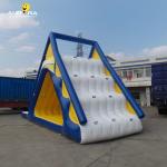 PVC Tarpaulin Outdoor Inflatable Water Toys Floating Water Slide Climbing Wall