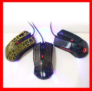 China Cool spiders striking colors wired mouse for gaming with factory price factory
