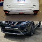 ABS Plastic Bumper Guard For Nissan X Trail 2014-2016 Protects Edge / Adds Style