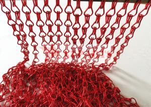 China Space Divider Anodized Aluminium Chain Link Fly Curtain Double Hook Chain factory