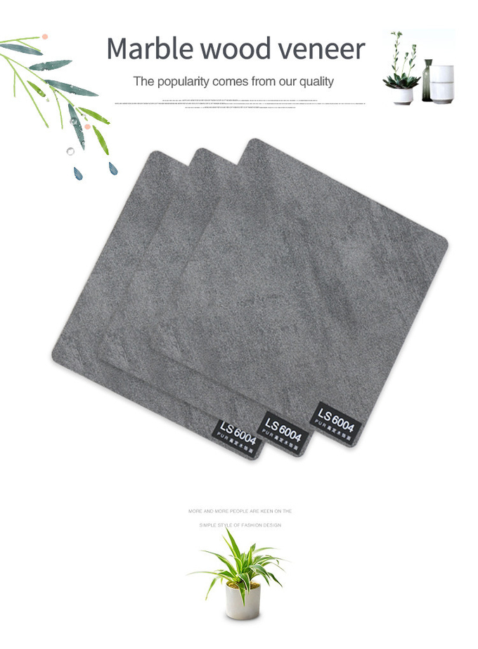 Bamboo Charcoal PVC Marble Wall Panel Sheet 1220*2440*8mm