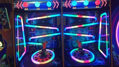 SGS Coin Operated Game Machine Lottery Tickets Super Cannon Ball Drop Lucky Wheel Amusement Park Equipment