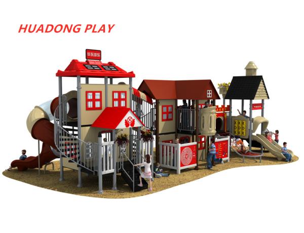 Durable Plastic Children'S Outdoor Playground Slides Equipment For Each