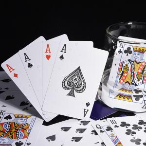 China PVC Matte Personalized Plastic Playing Cards Texas Poker Casino Game Card factory