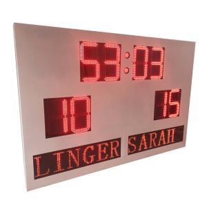 China Custom DIP Digit Indoor Outdoor Portable Scoreboard With Led Team Name factory