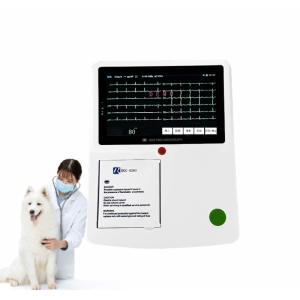 China Veterinary 12 Lead Ekg Electrocardiogram Ecg Machine 3 Channel Printer PC Software on sale