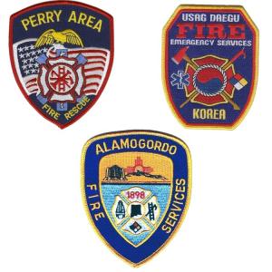 120D Polyester Woven Chicago Fire Department Patches 3 Dimensional