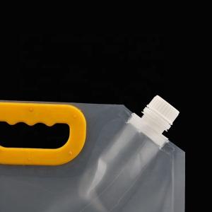 Heat Seal PE Membrane Foldable Clear Spout Beverage Pouch