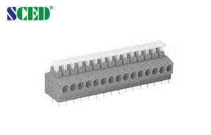 China 10Amp 3.81mm Spring Cage Terminal Block Connector Single Deck UL CE factory
