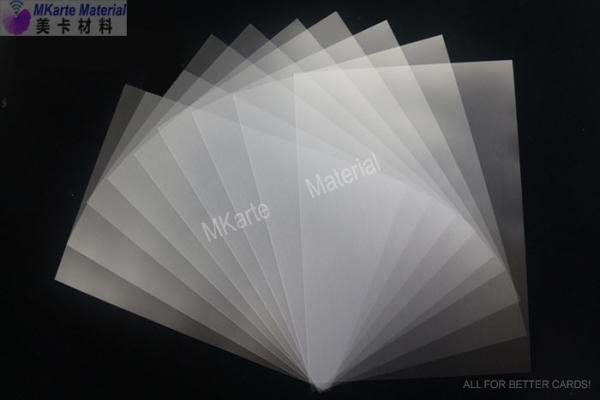 0.10mm Pvc Card Material Coated Overlay Film Bank Card Use Digital / Inkjet /
