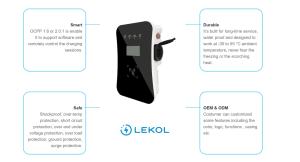 China Evse 3 Phase AC Wall Mounted EV Charger With Type 2 Plug factory