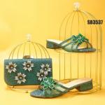 Supoo wholesale price wedding shoes matching bags african high heel shoes for