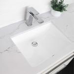 Stains Resistant Ada Bathroom Sink 17" Rectangular Undermount Bathroom Sink