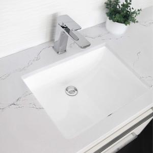 China Stains Resistant Ada Bathroom Sink 17&quot; Rectangular Undermount Bathroom Sink 500mm factory
