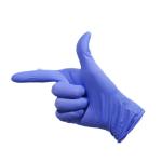 Purple color powder free gloves nitrile examination gloves